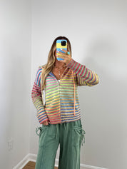 Living In Color Zip Up Sweater