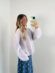 Wisteria Fuzzy Cardi - Lavender