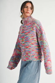 Confetti Turtleneck Sweater