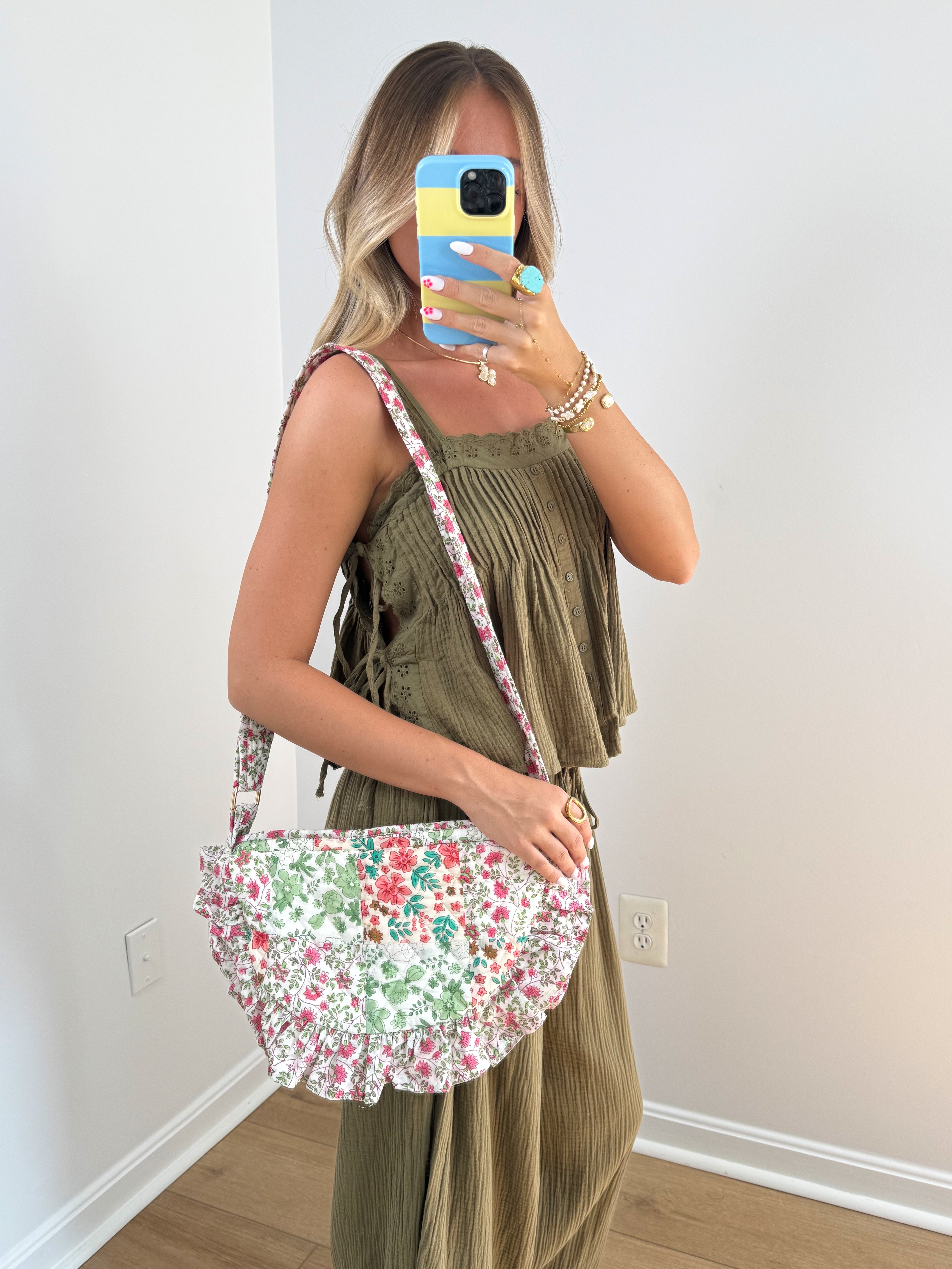 Flower Market Quilted Crossbody