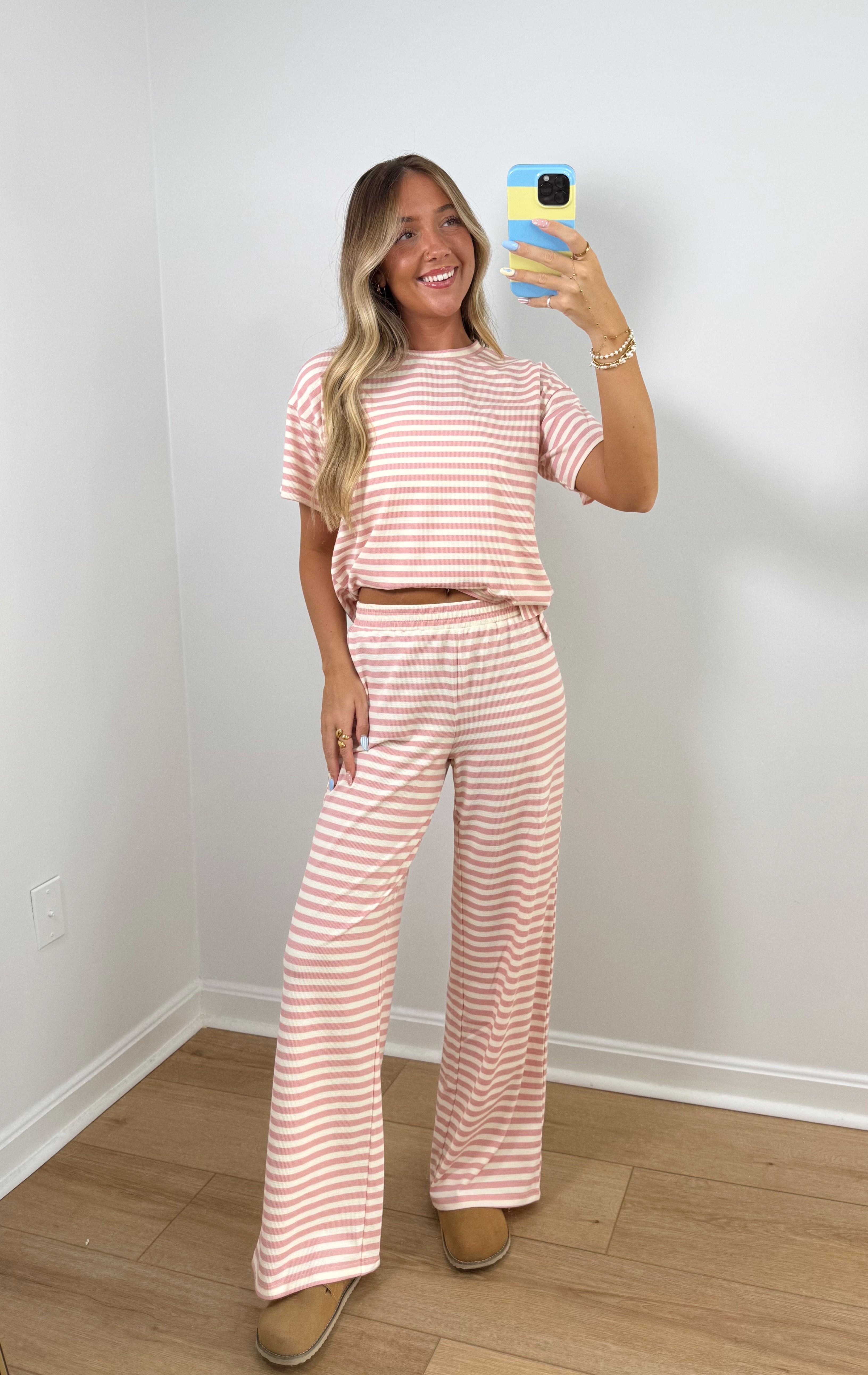 Everyday Stripes Set- Pink