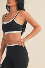 Active Set- BIKER SHORTS & SPORTS BRA