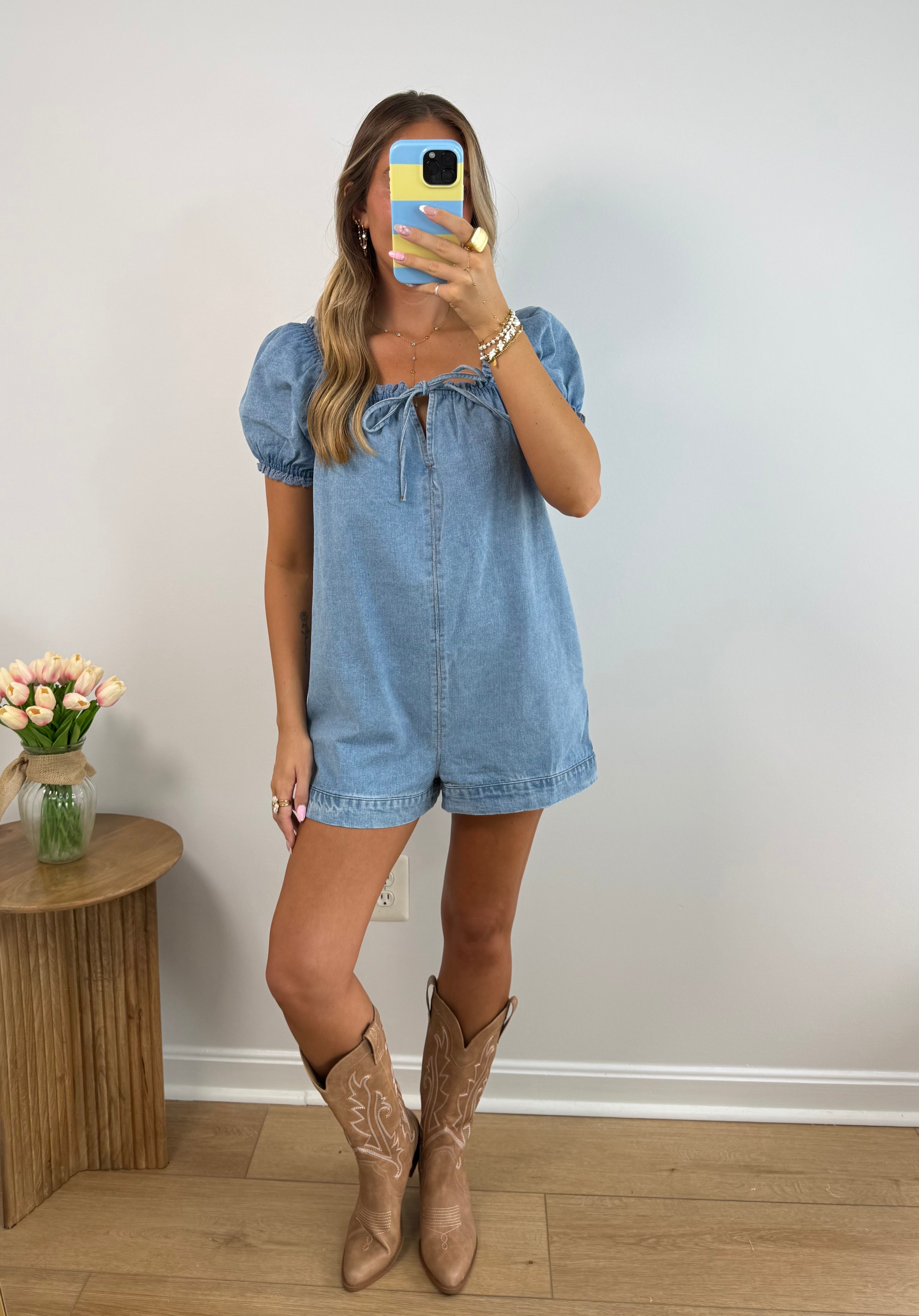 Denim Darling Romper