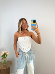 Summer Days Lace Bandana Top