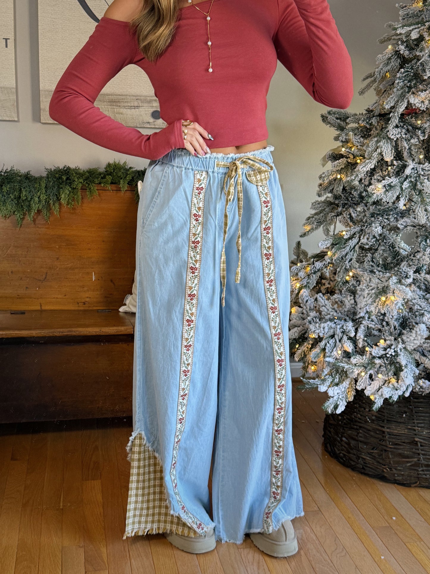 Cottage Stitch Pants