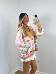 Vintage Charm Quarter Zip Up