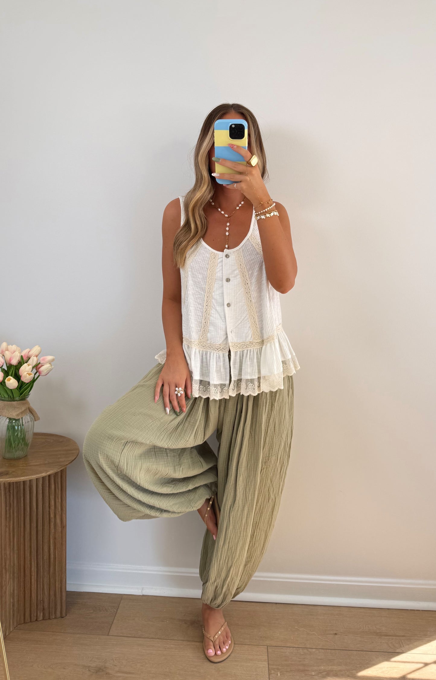 Ivory Lace Tank