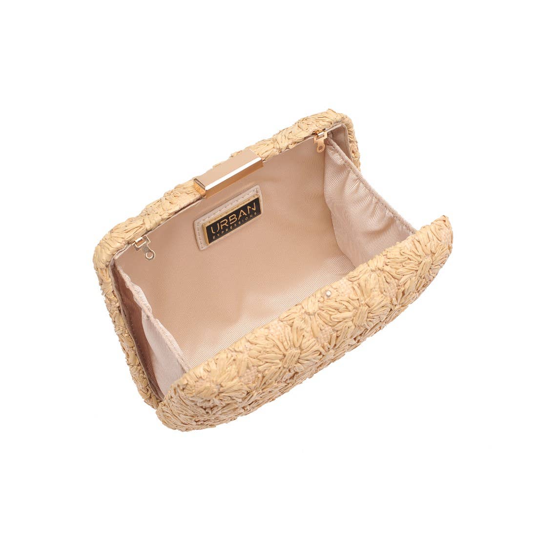 Golden Woven Clutch