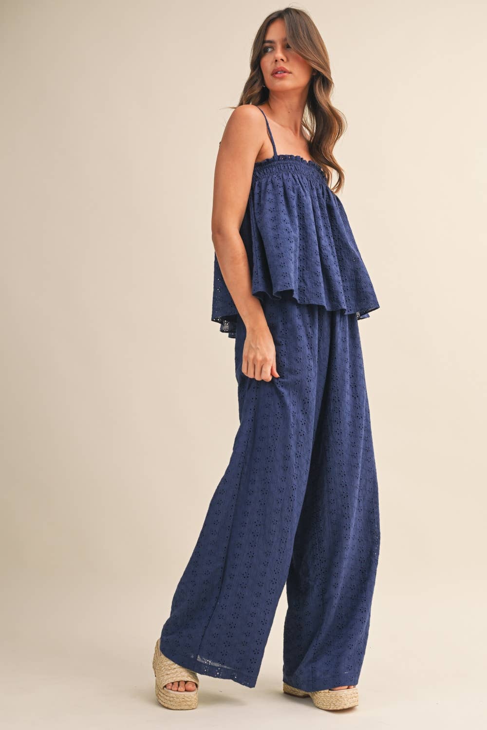 Navy Eyelet Set