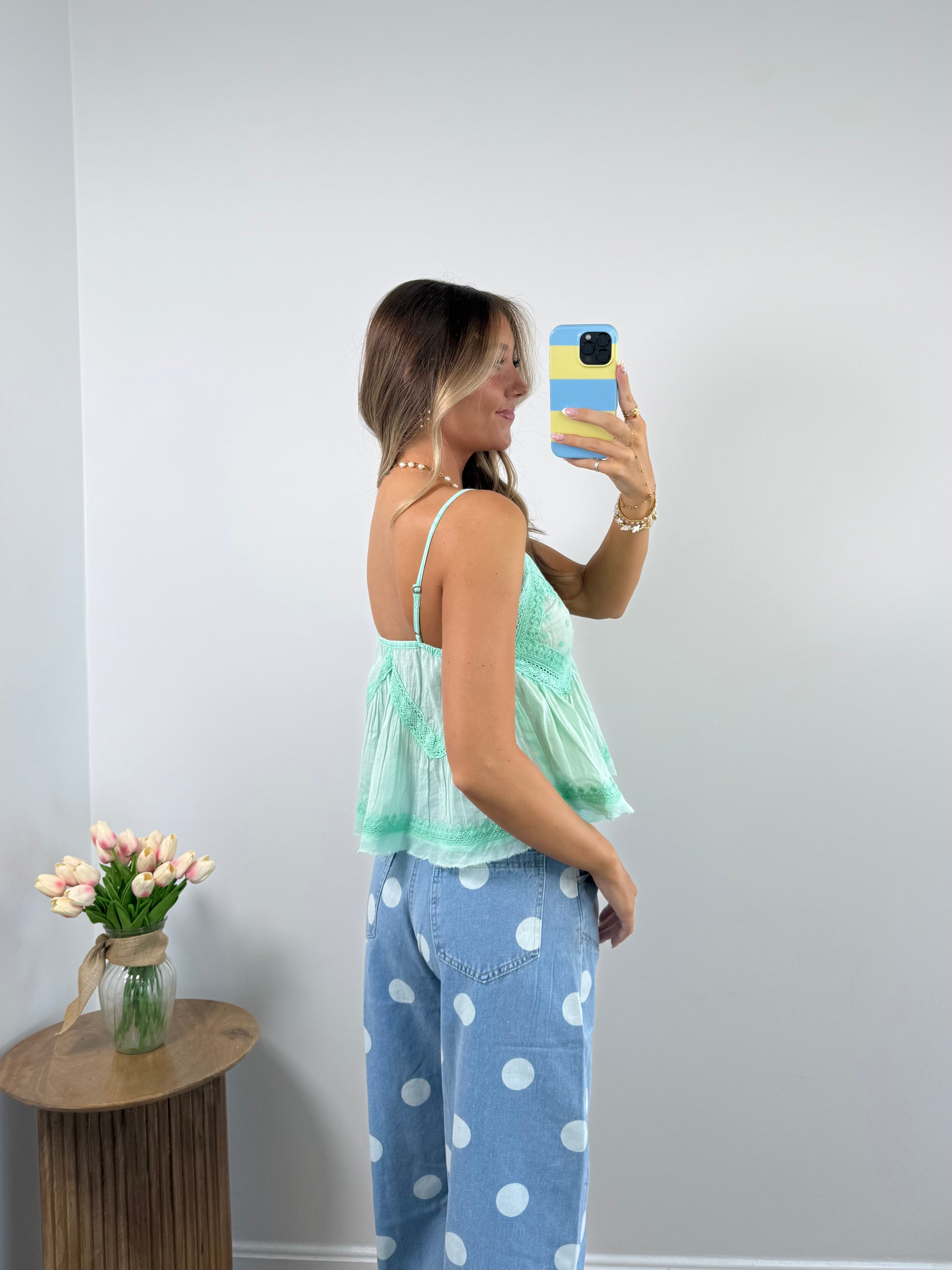 Delilah Tank- Mint