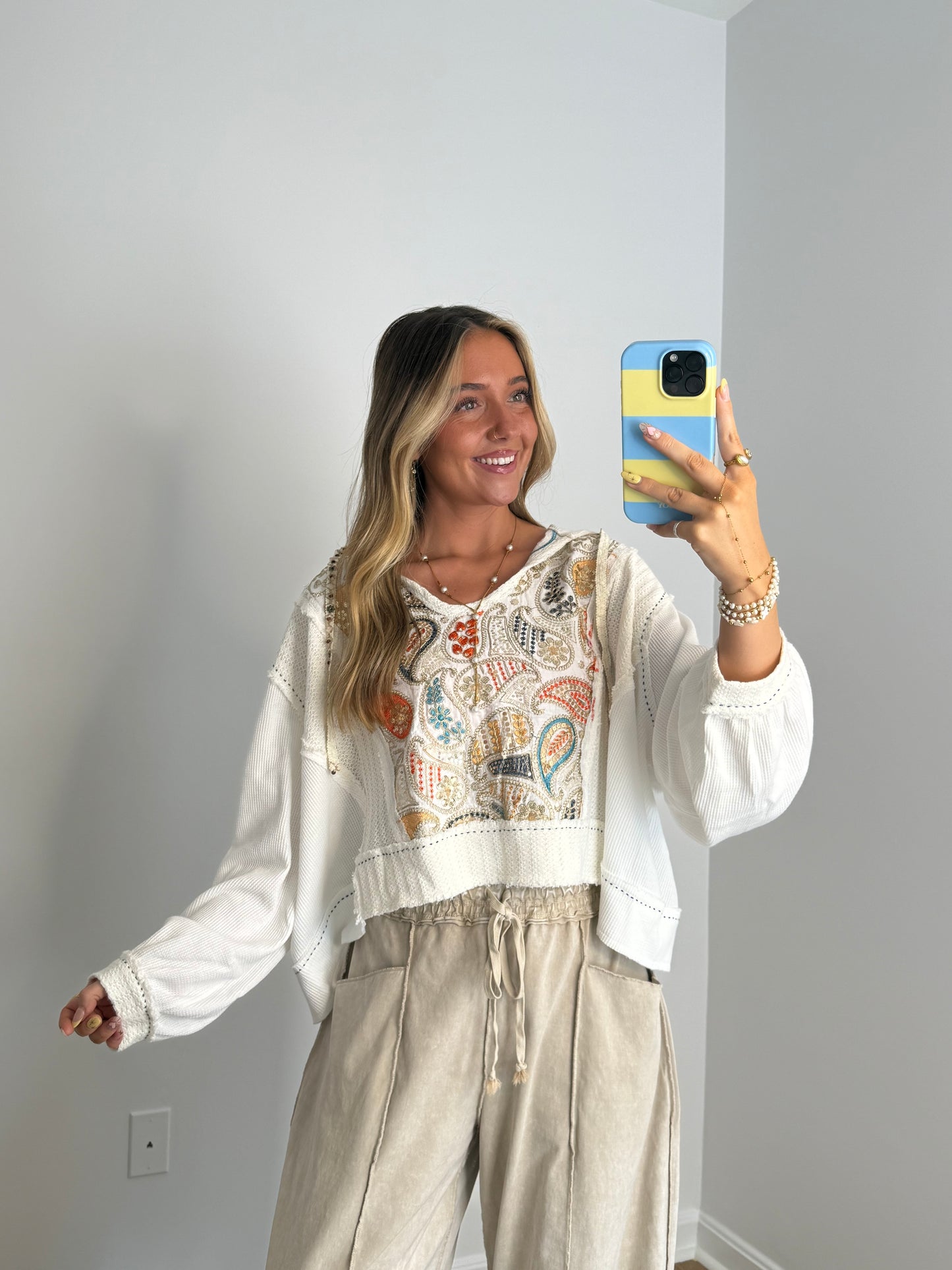 Colorful Paisley Pullover