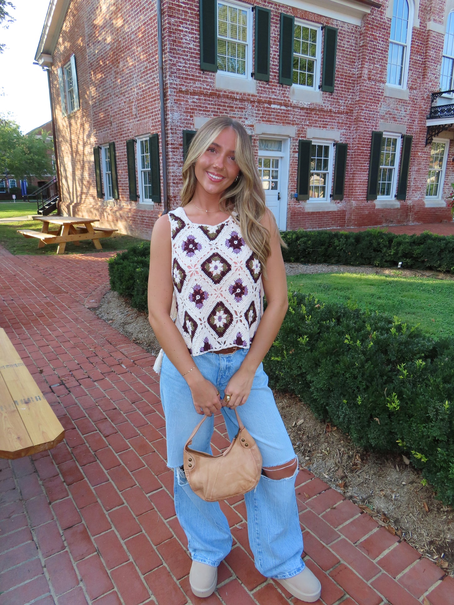 Autumn Petals Crochet Top
