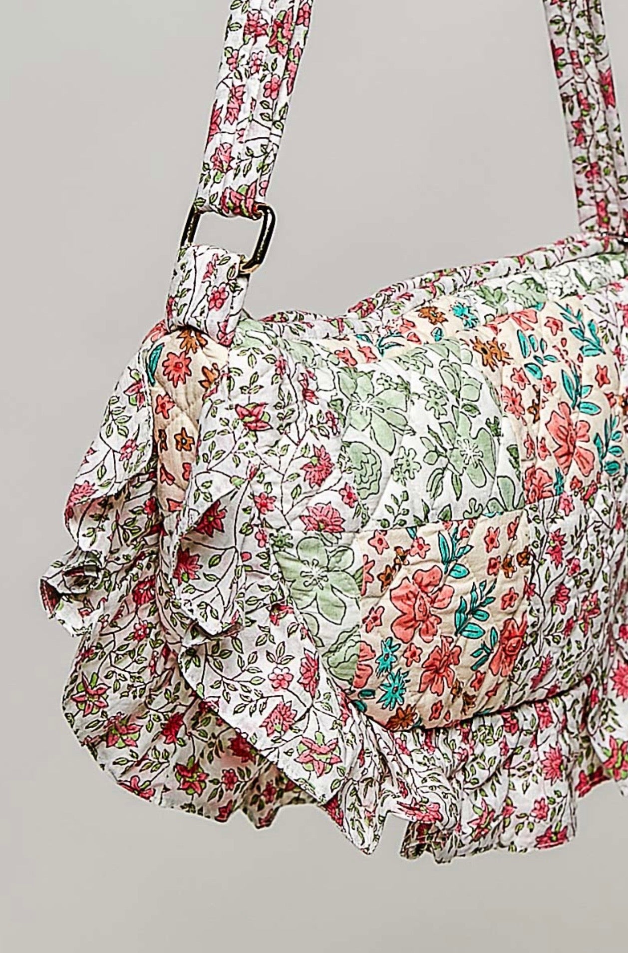 Flower Market Quilted Crossbody