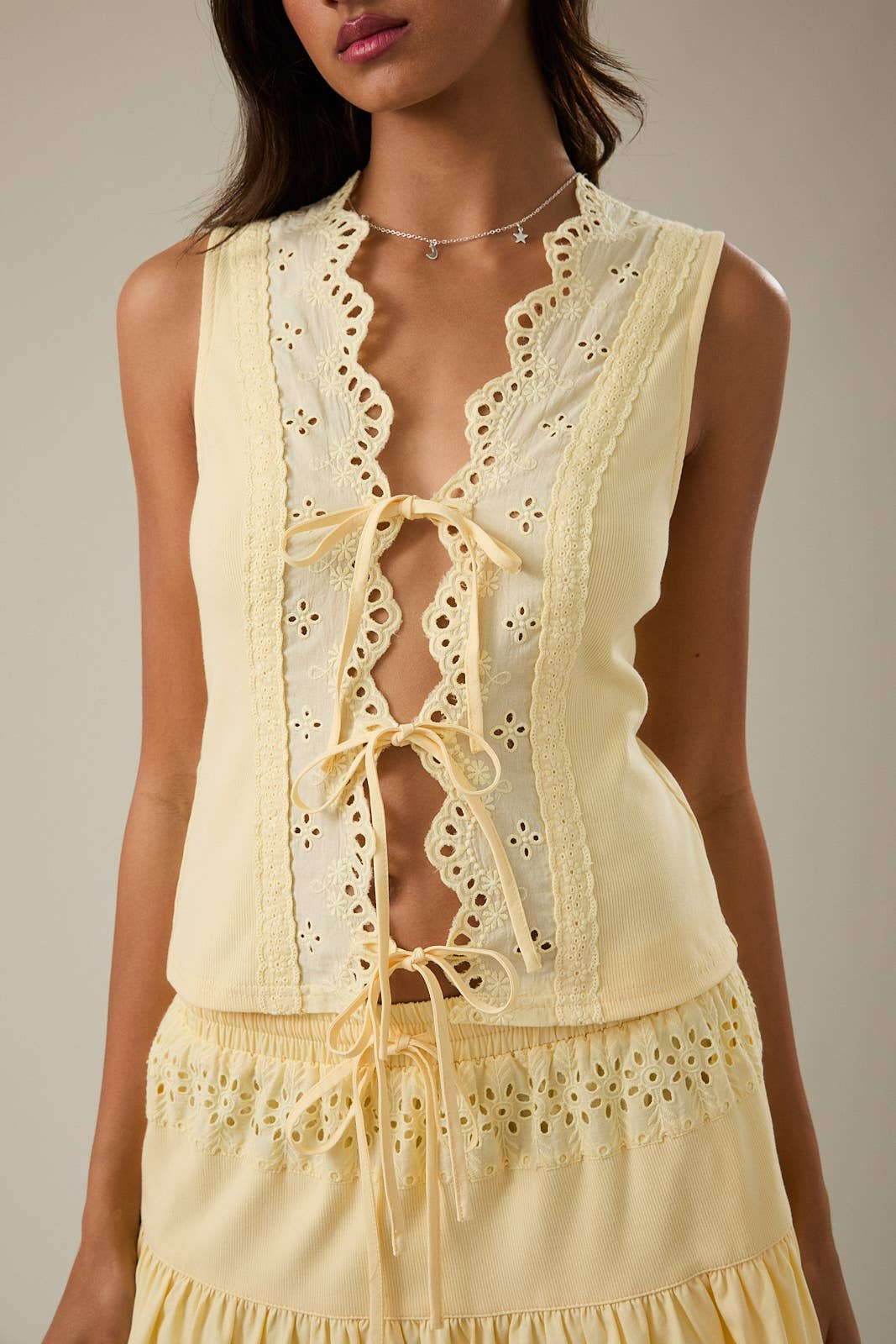 Buttercup Tie Front Top