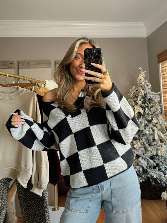 Checkered Sweater