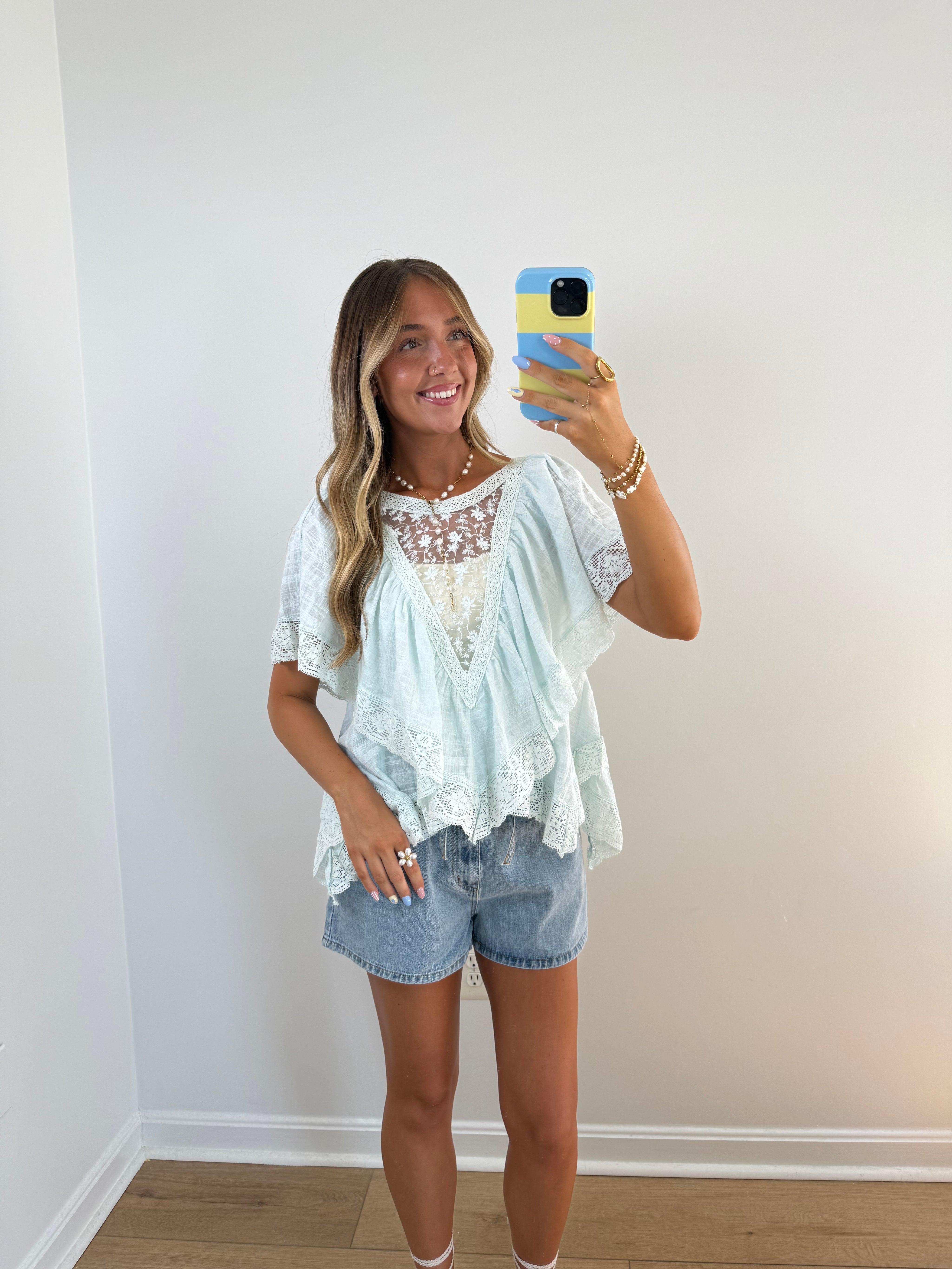 Ever After Blouse-Blue