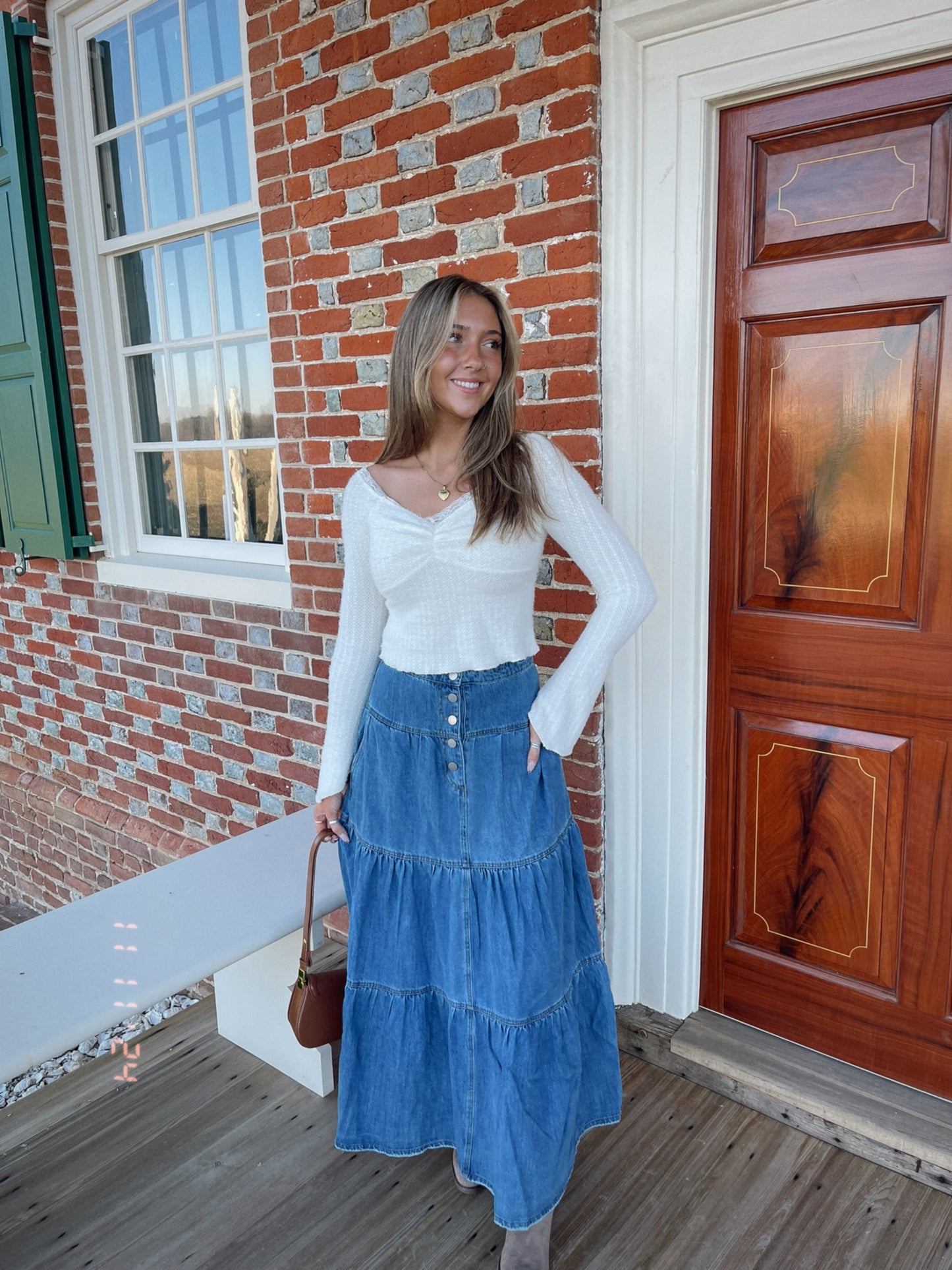 Romance Denim Skirt