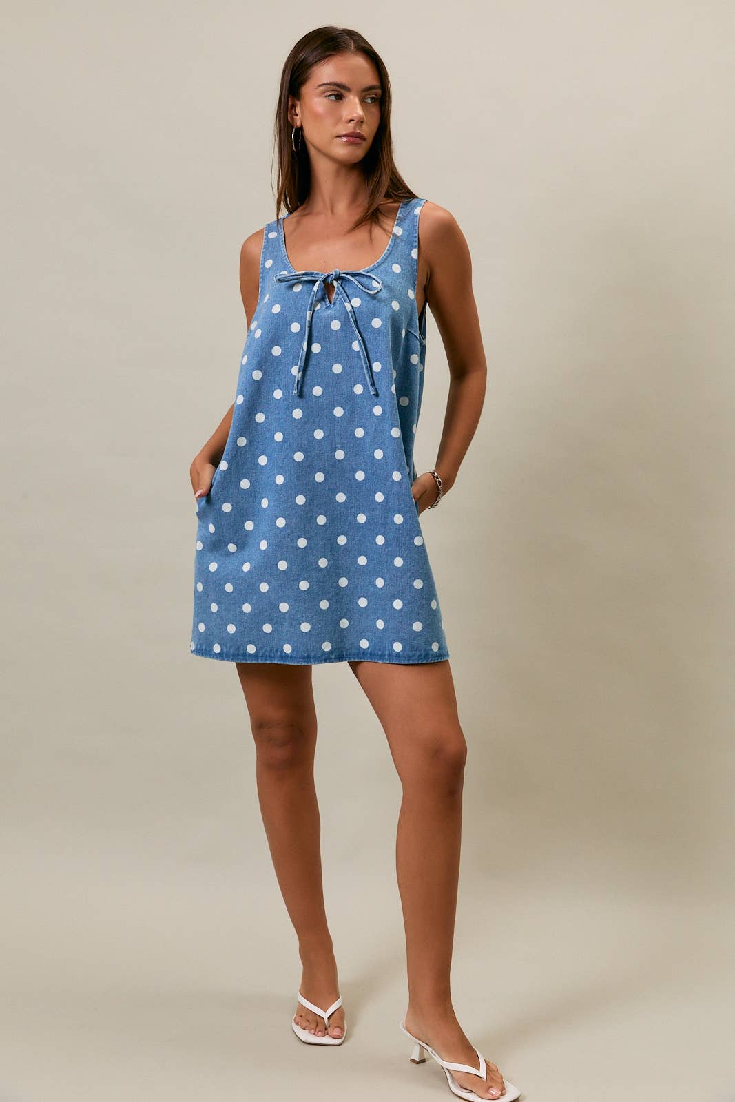 Denim Dottie Dress