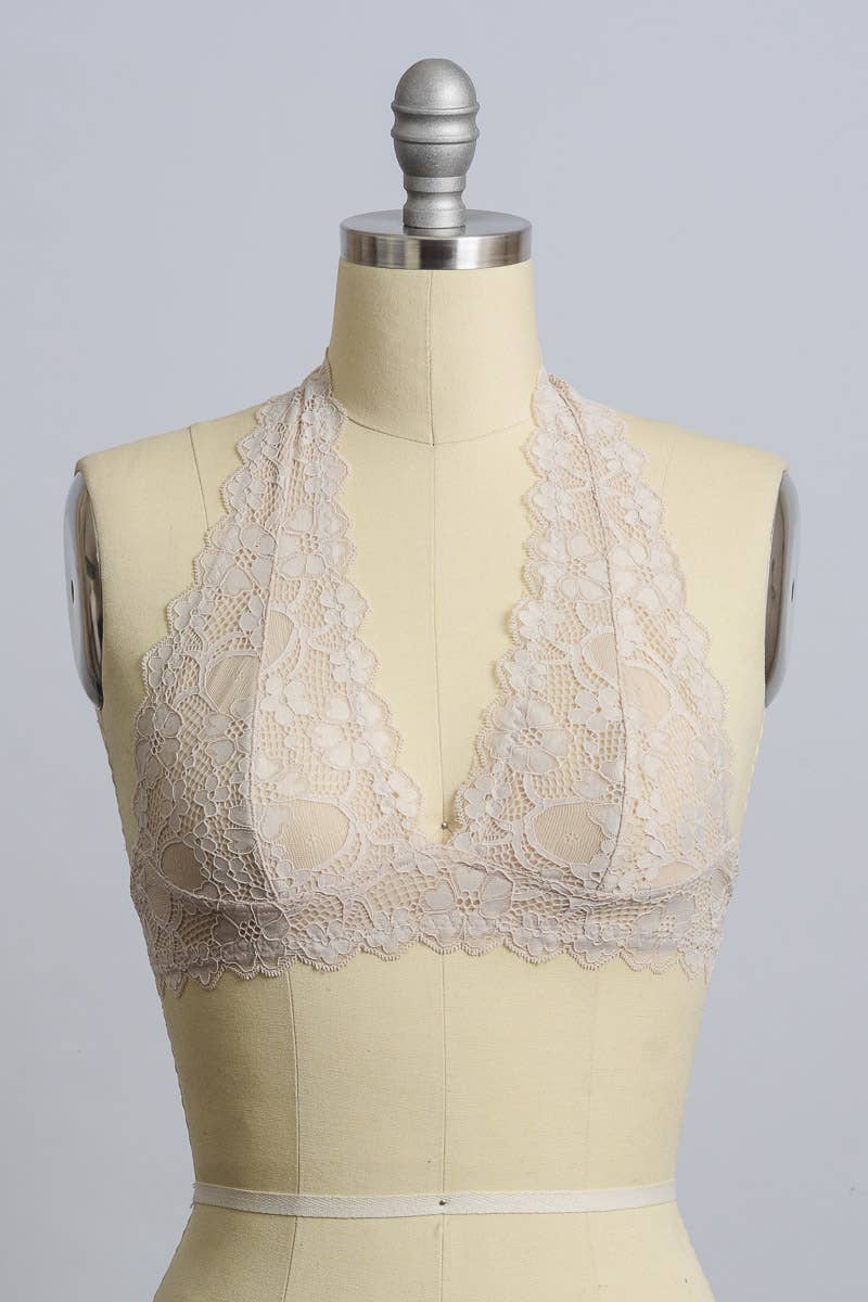 Lace Halter Bralette