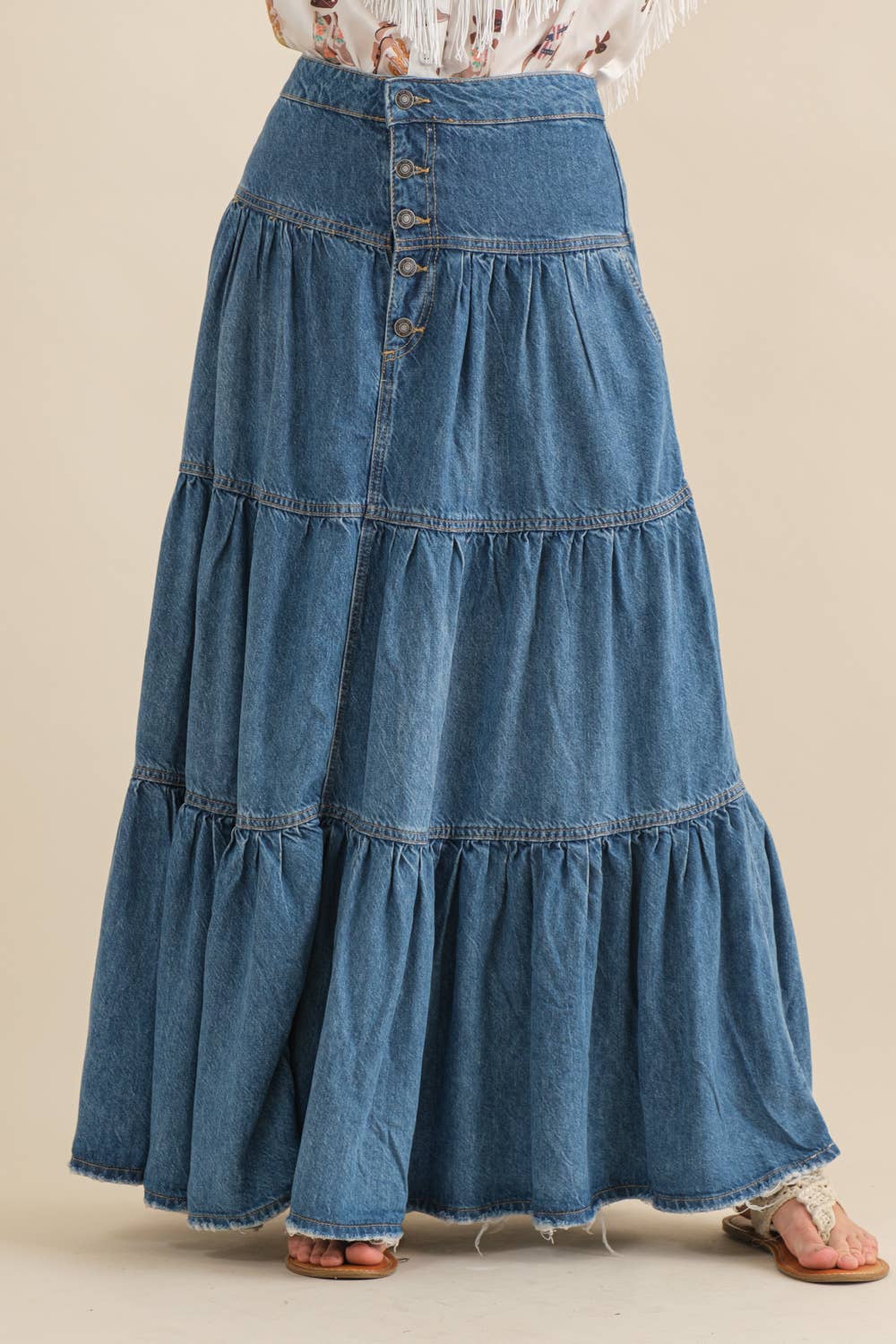 Romance Denim Skirt