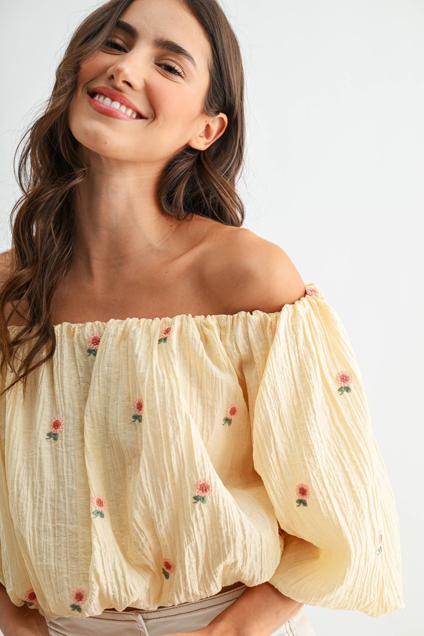 Picked For You Off-Shoulder Blouse