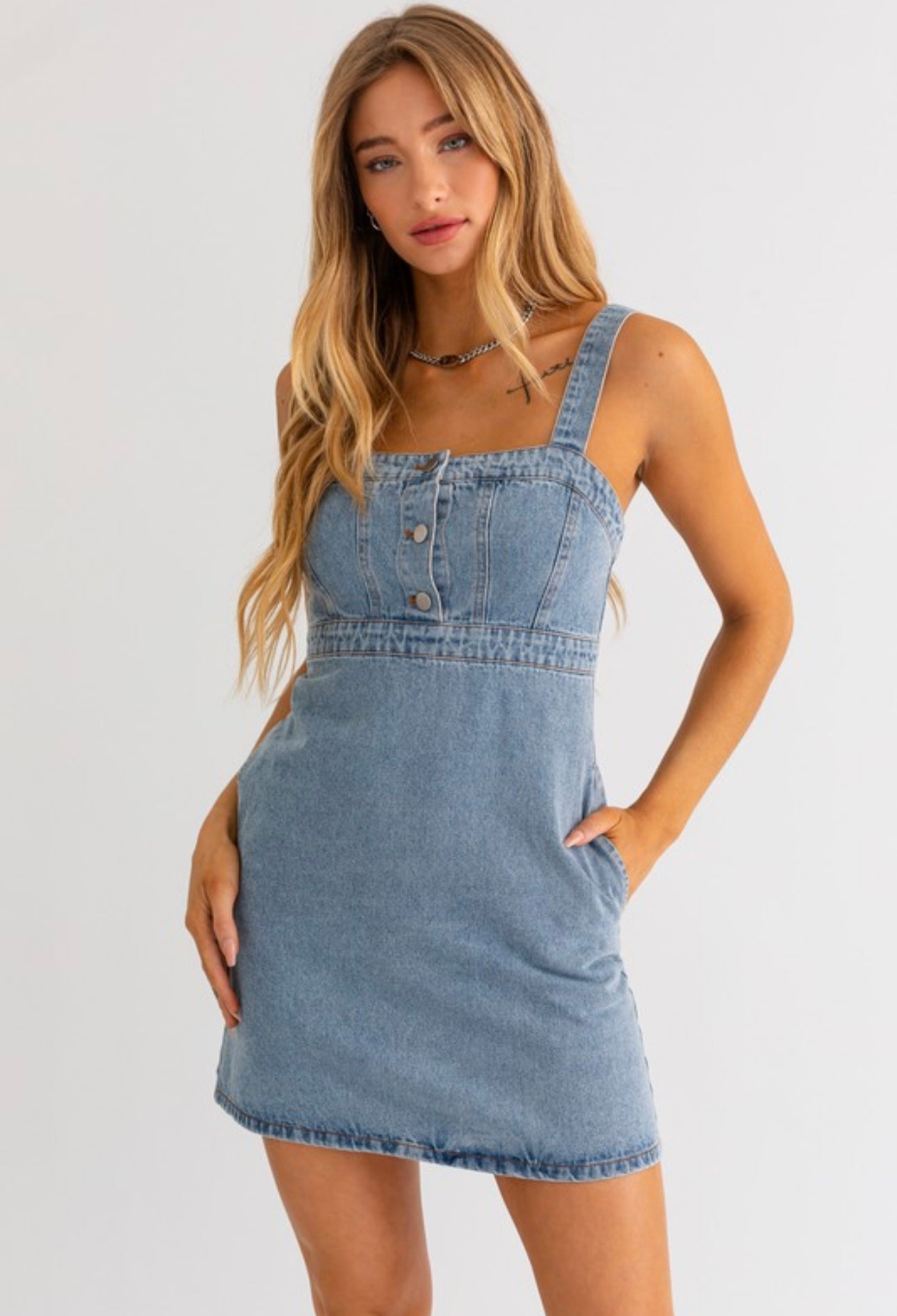 Country Charm Denim Dress