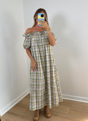 Falling For Color Dress- Sage