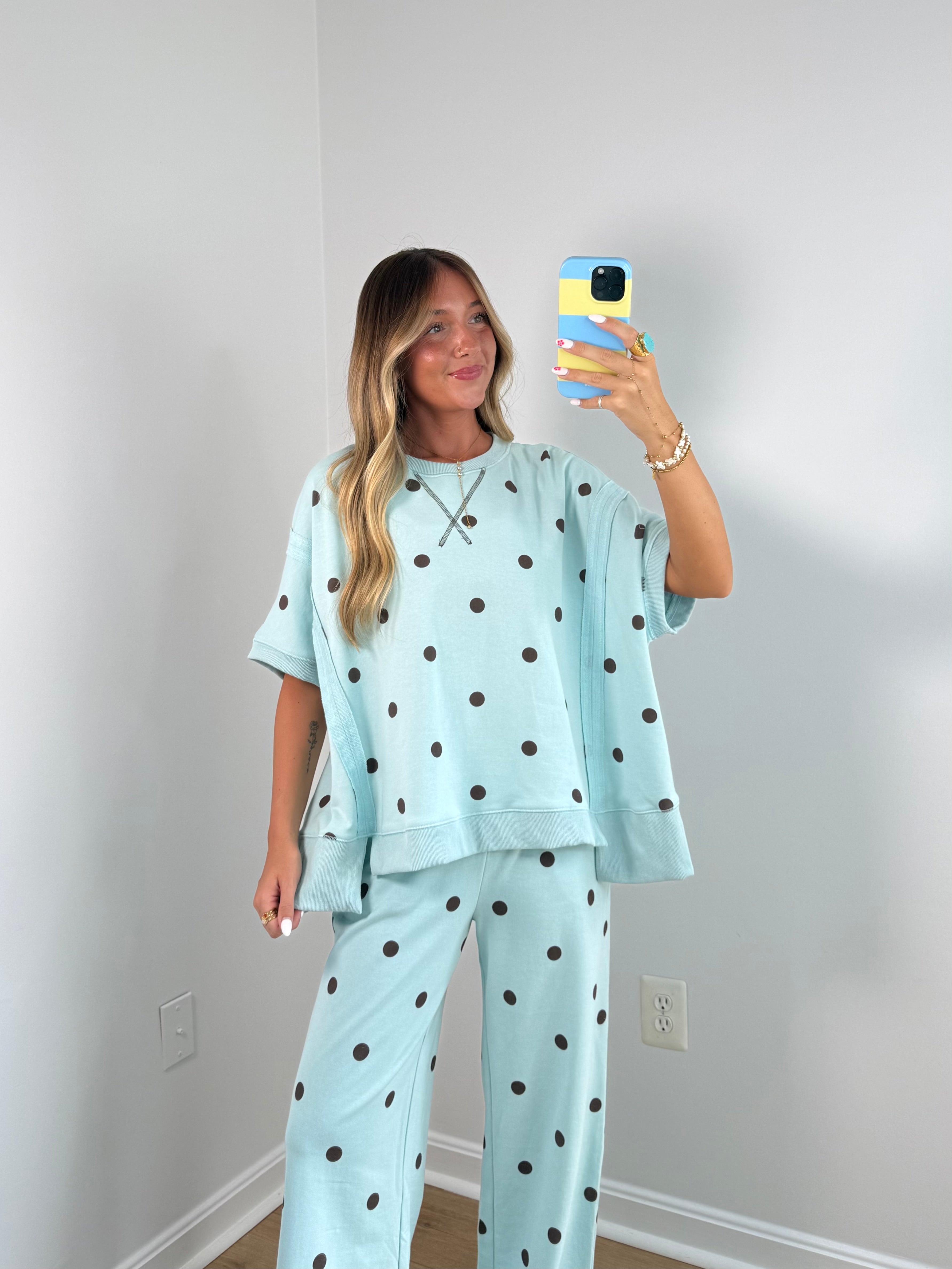 Blu Dottie Set