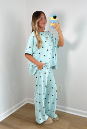 Blu Dottie Set