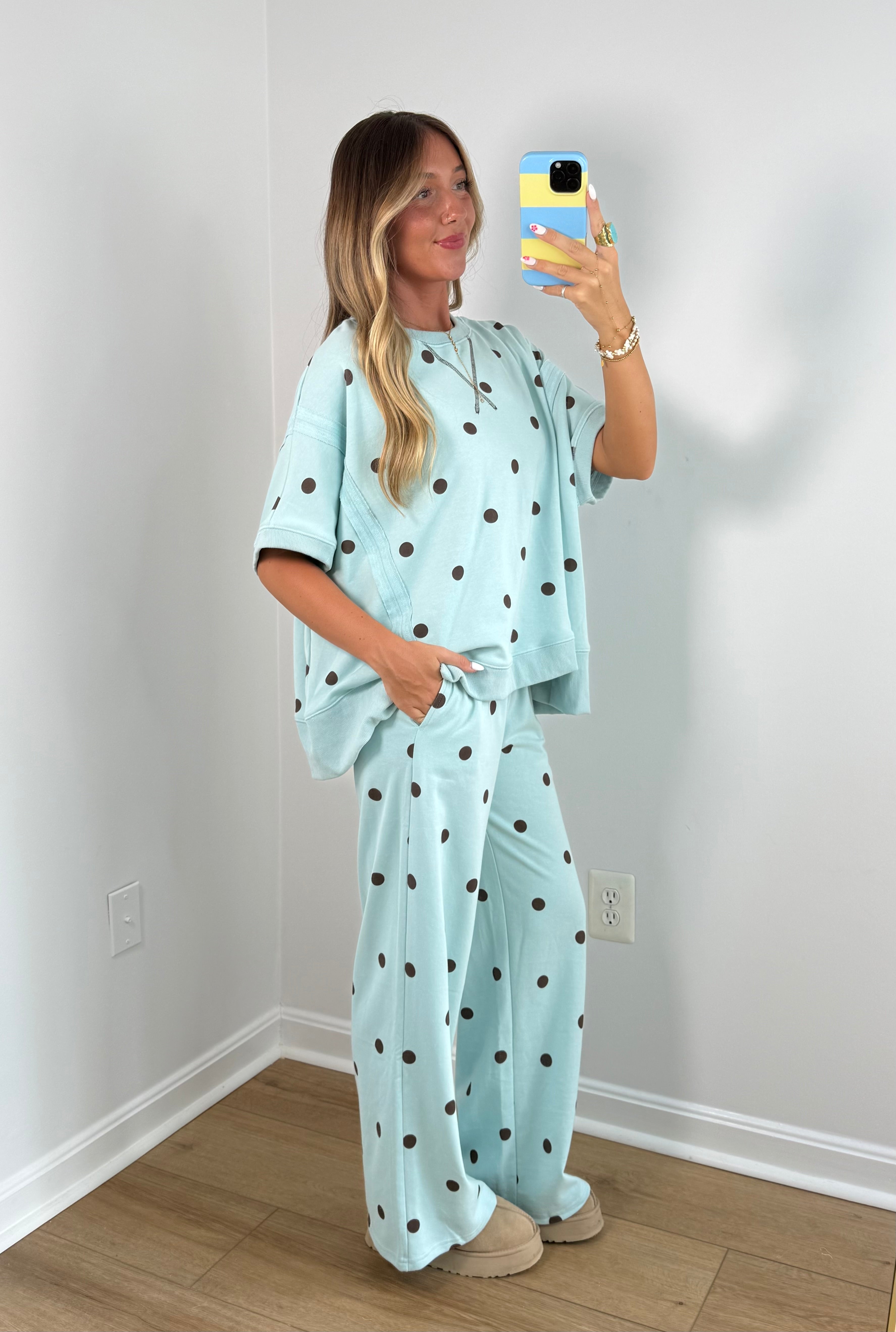Blu Dottie Set