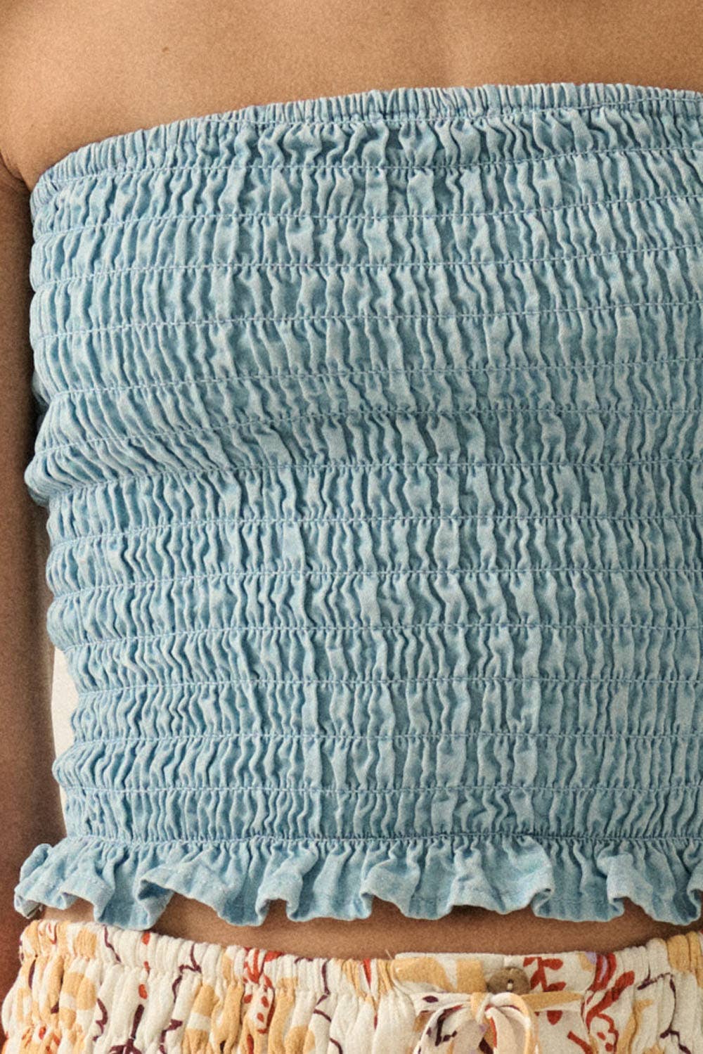 Denim Skies Tube Top