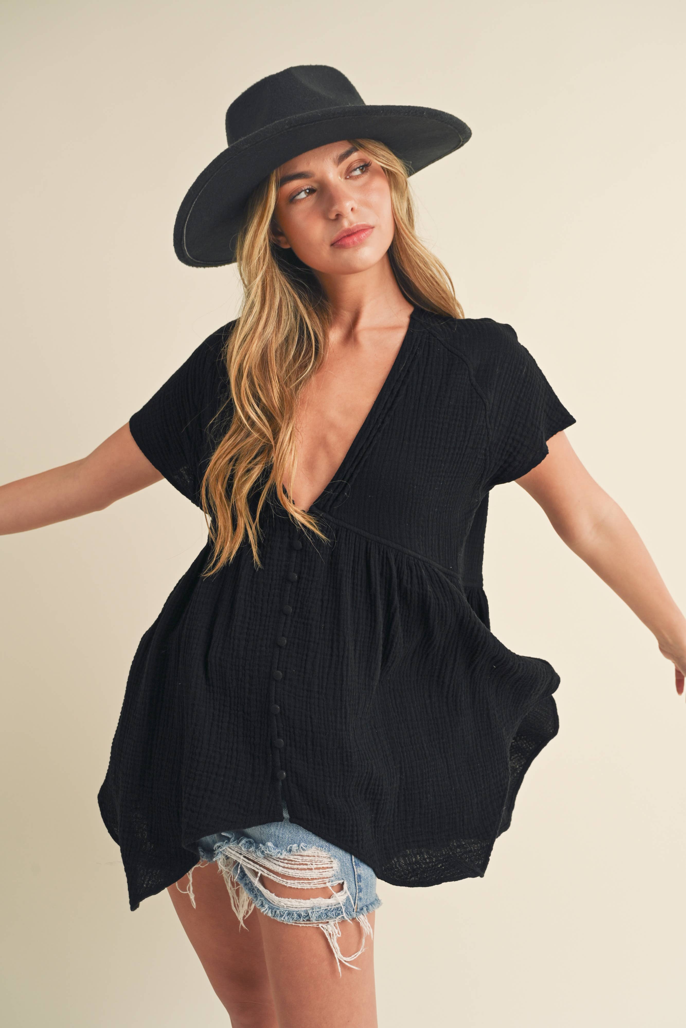 Button Down Blouse