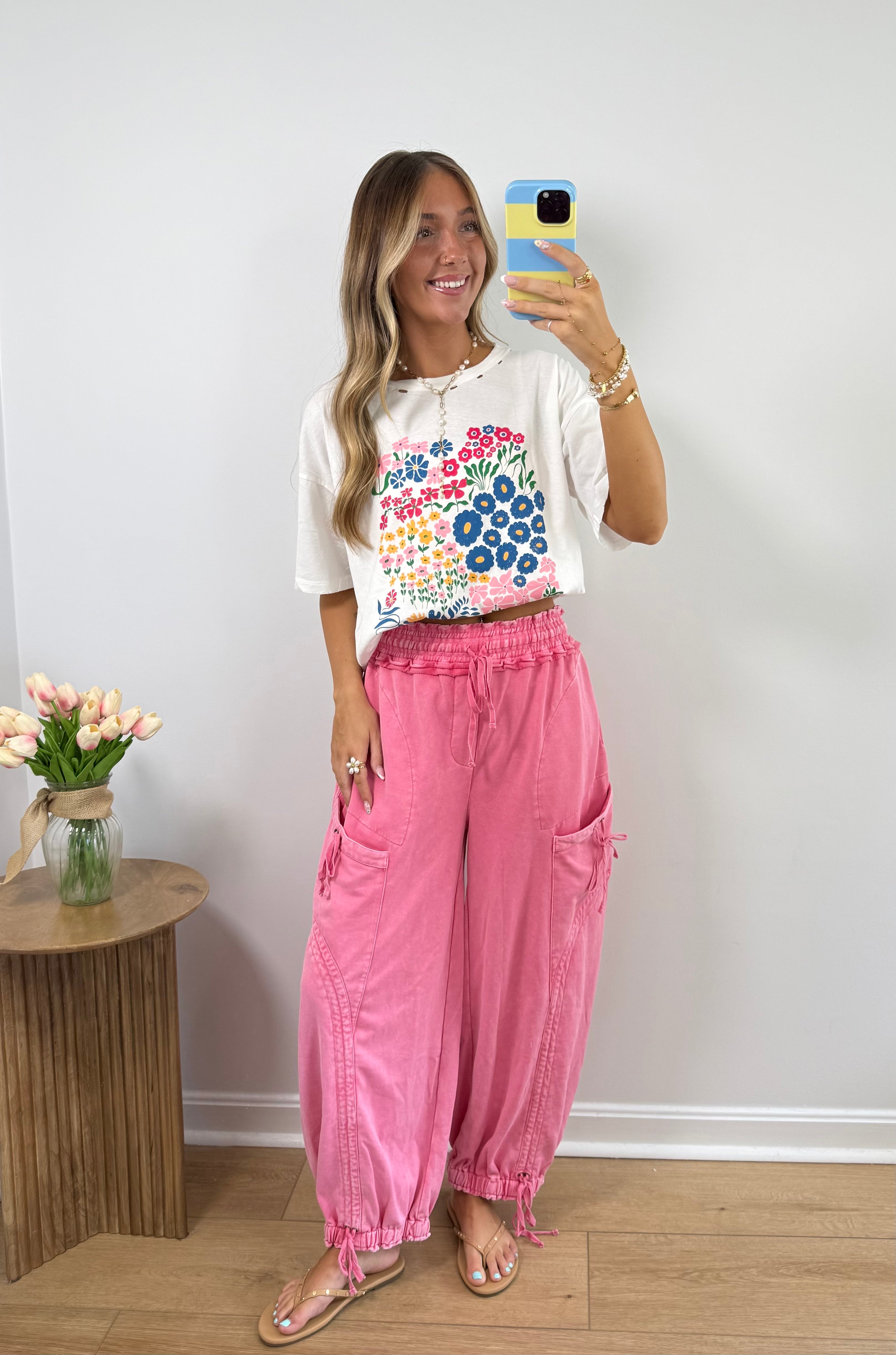Carefree Joggers- Pink