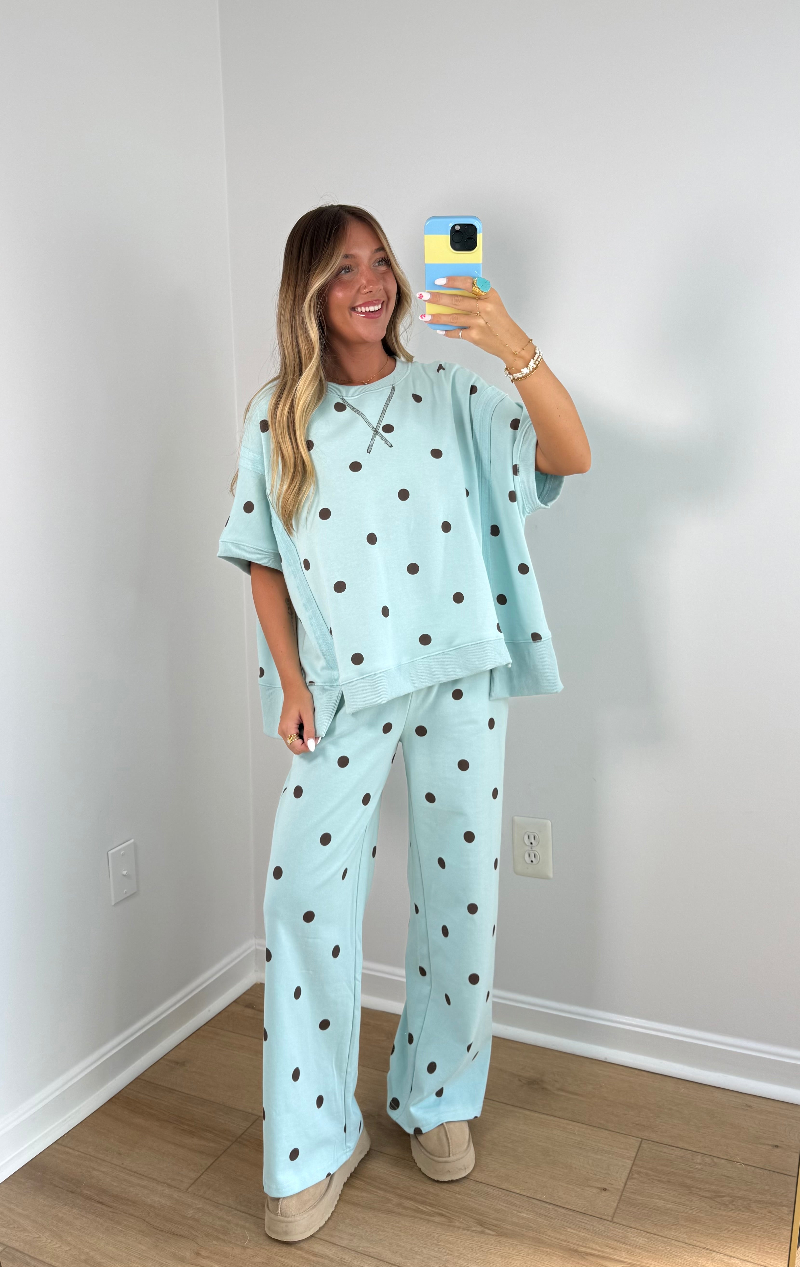 Blu Dottie Set