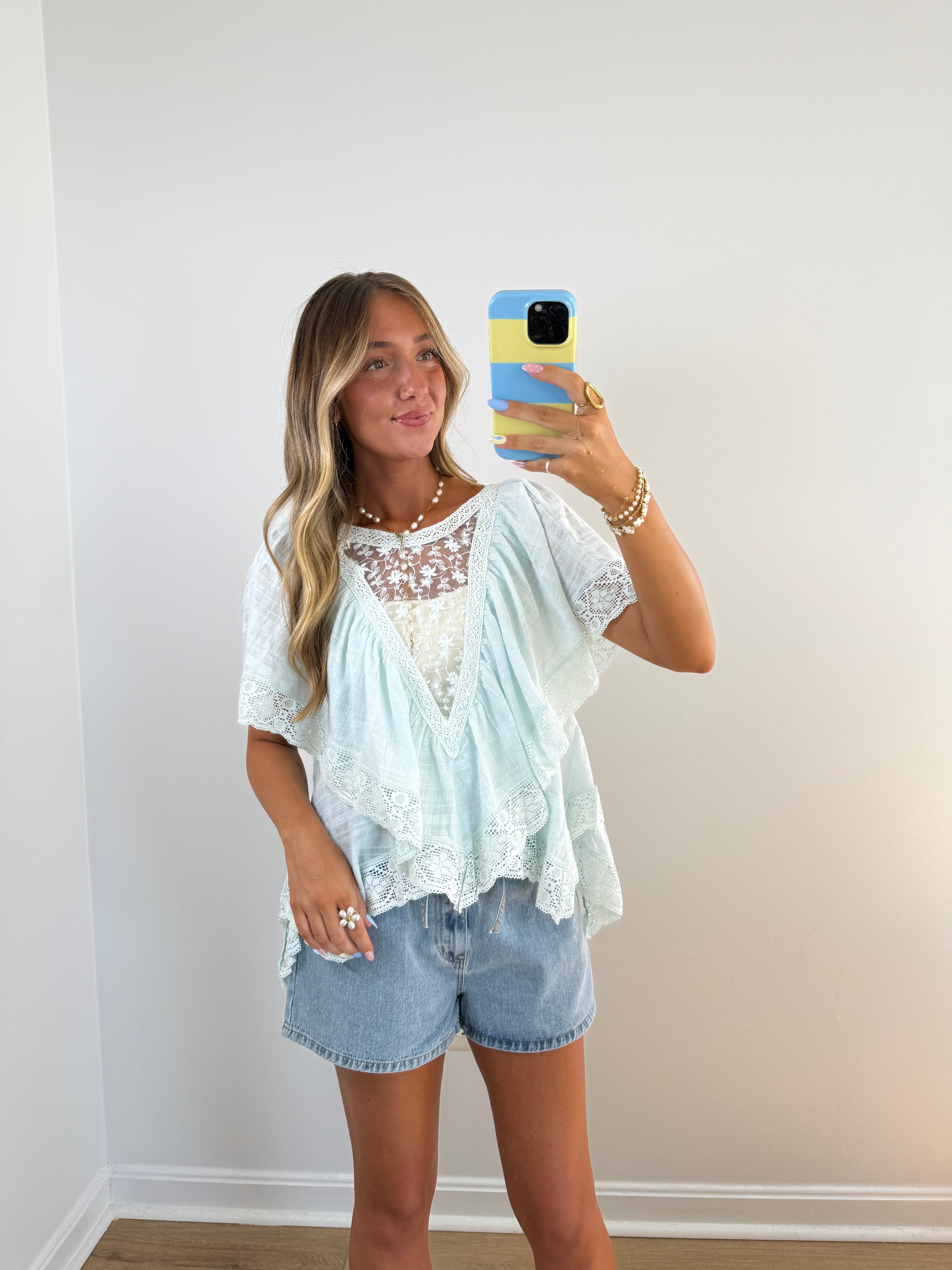 Ever After Blouse-Blue