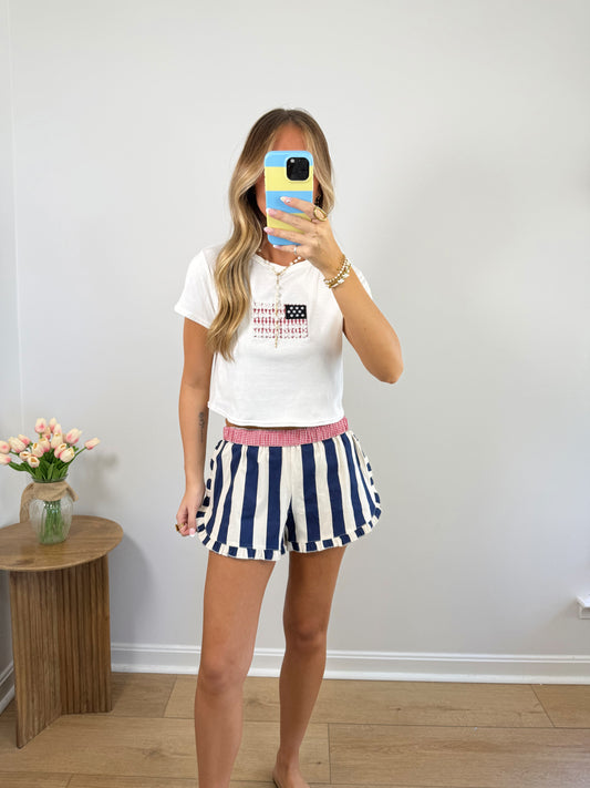 Junie Shorts- Navy