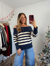 Merry & Bright Sweater (navy)