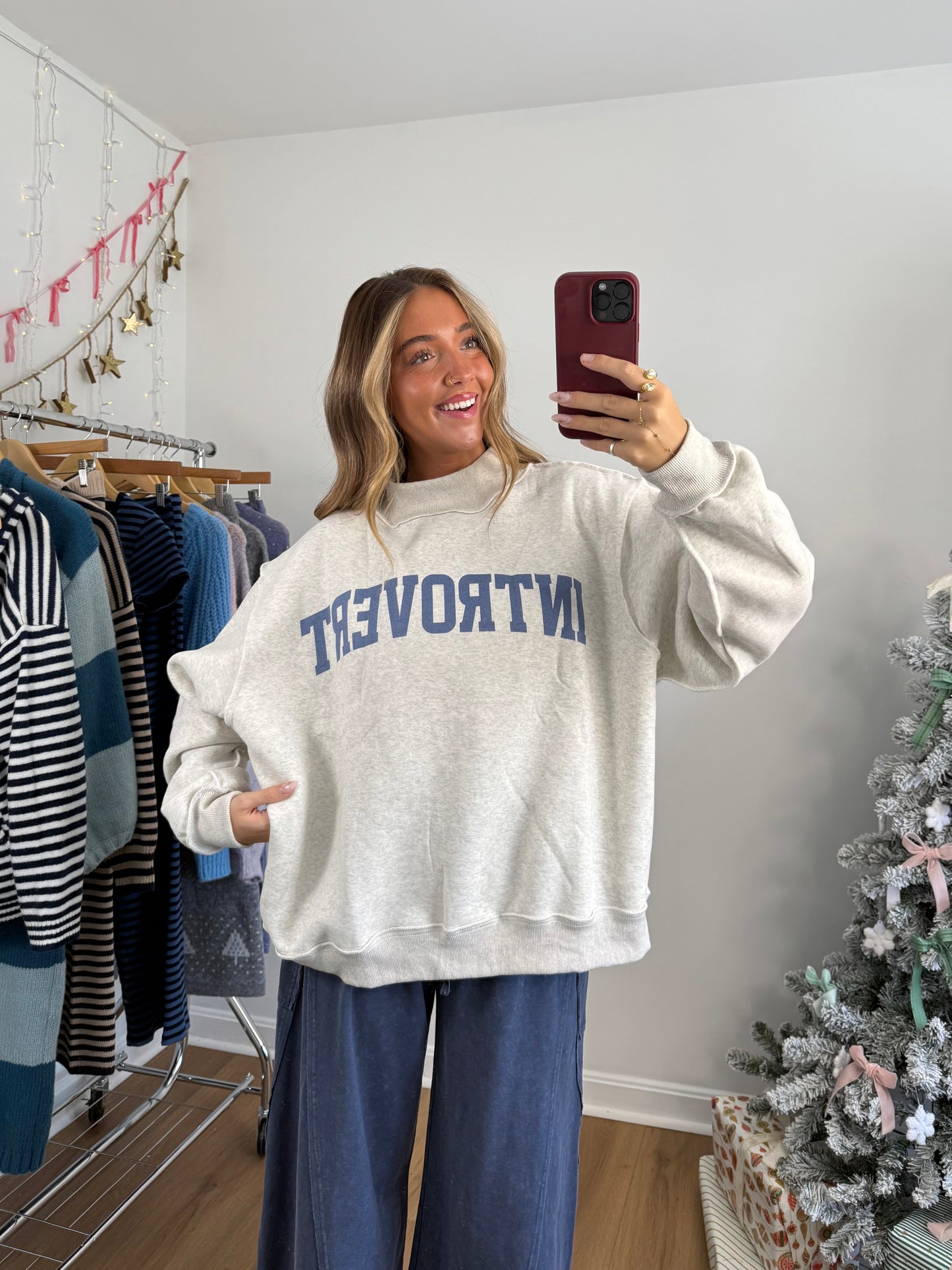 Introvert/Extrovert Reversible Mock Neck