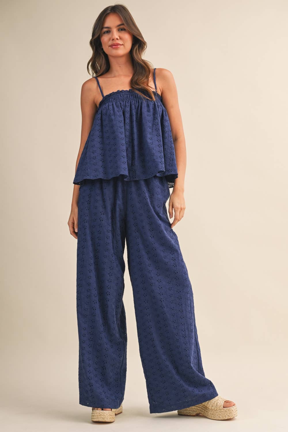 Navy Eyelet Set