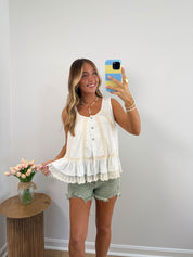 Ivory Lace Tank