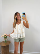 Ivory Lace Tank