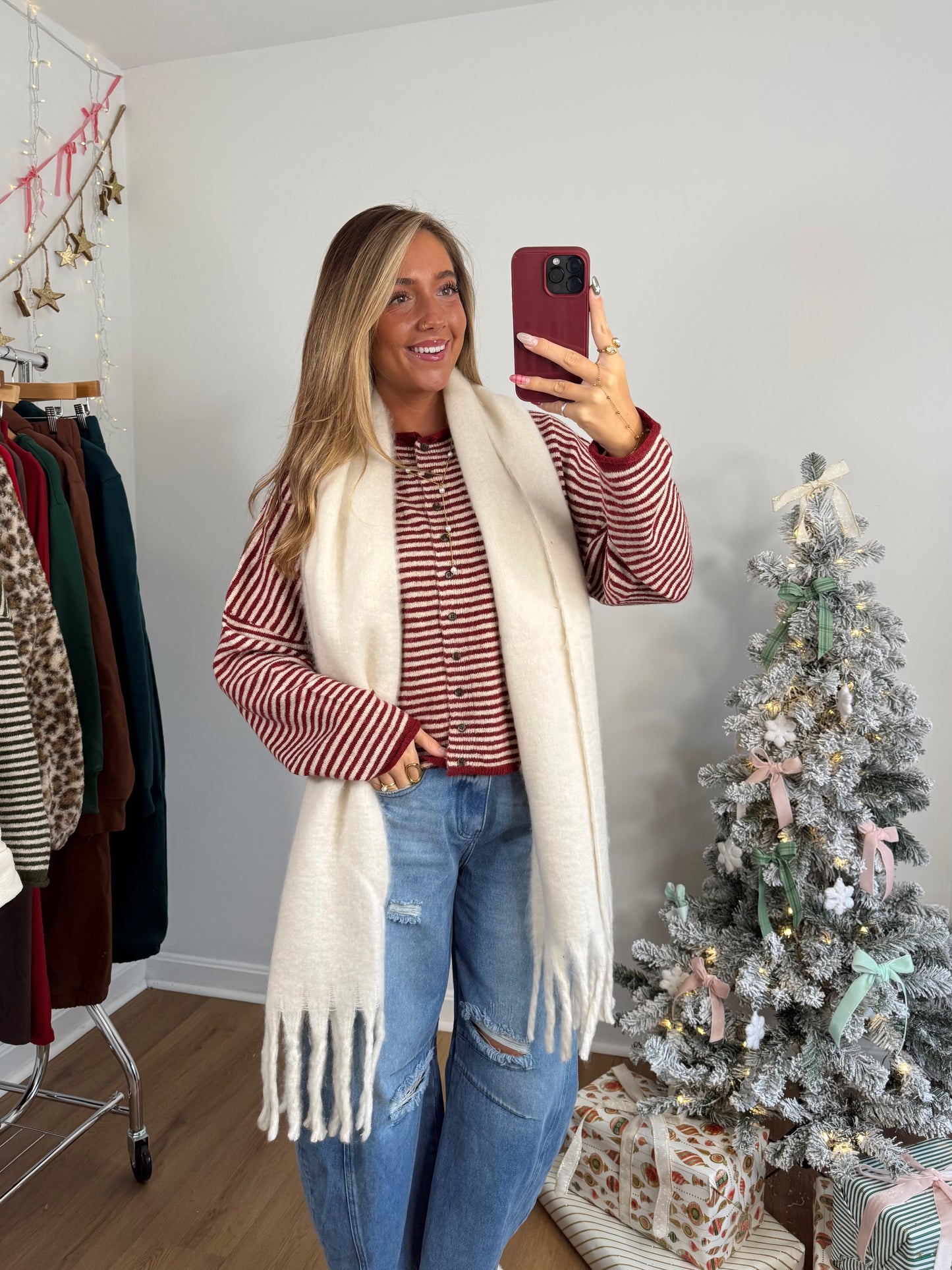 Holiday Stripes Cardigan