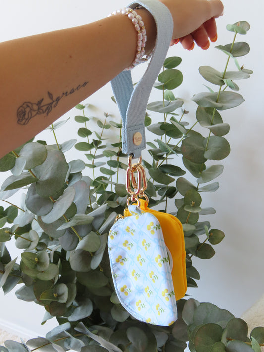 Sunshine Ribbon Dynamic Duo Pouch Wristlet