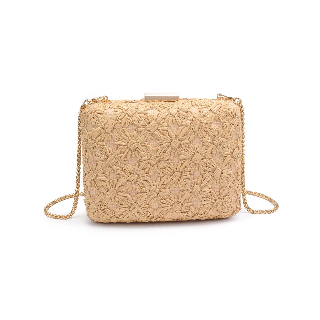Golden Woven Clutch