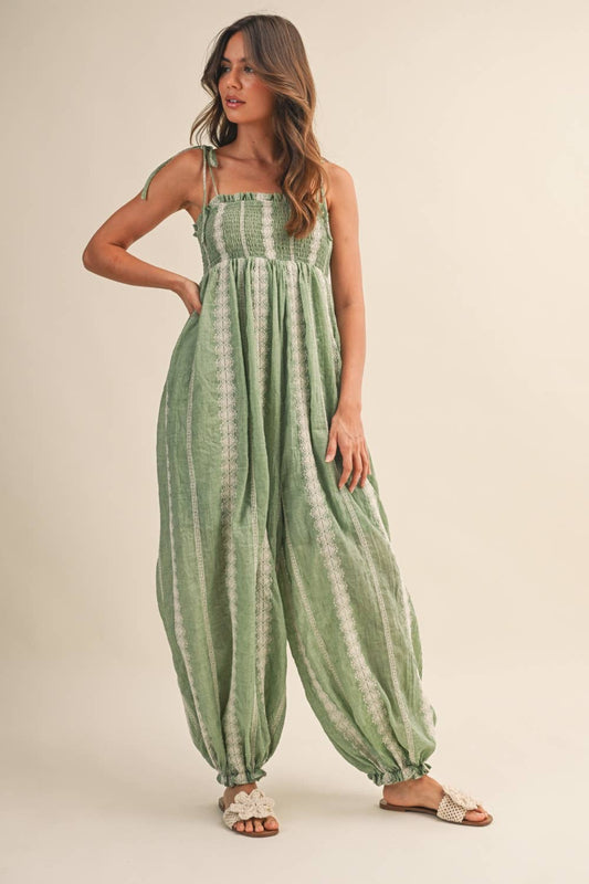 Delilah Jumpsuit- Green