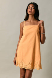 Marigold Lace Mini Dress