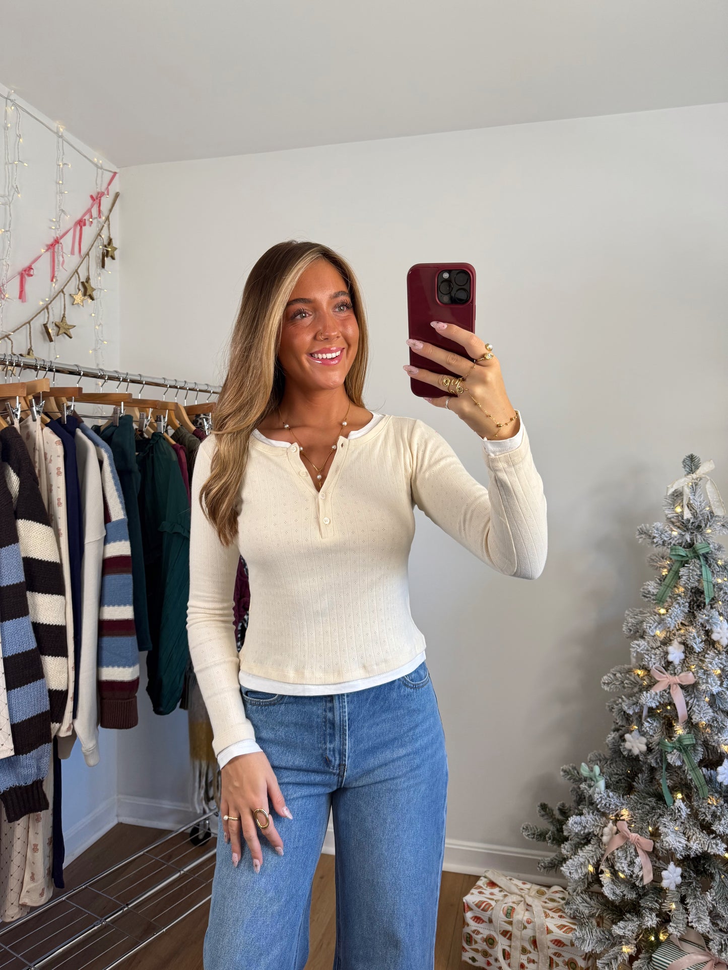 Elevated Pointelle Long Sleeve