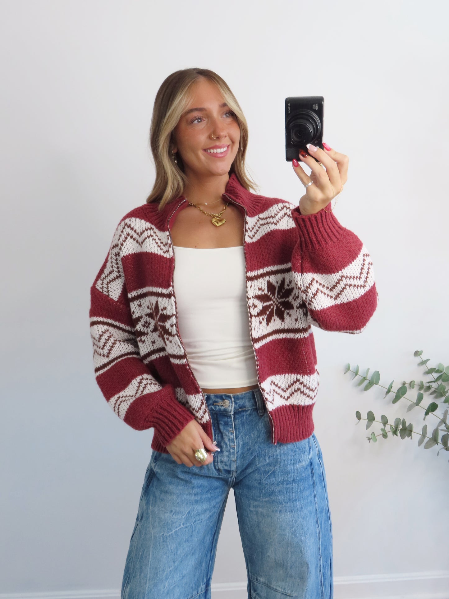 Oh So Cozy Zip Up Sweater