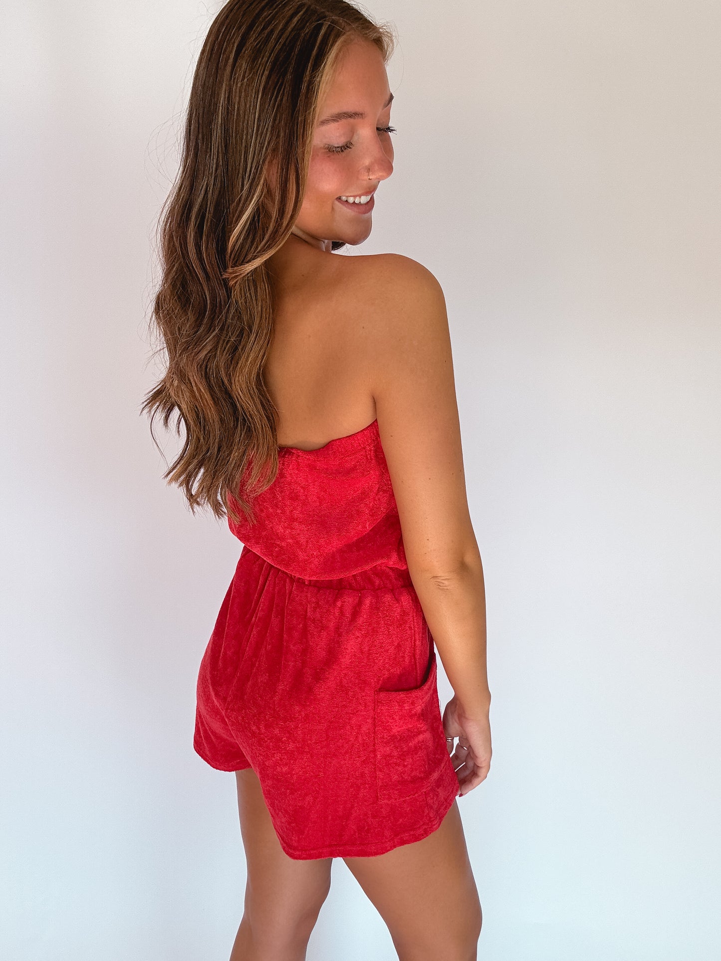 Firecracker Strapless Romper