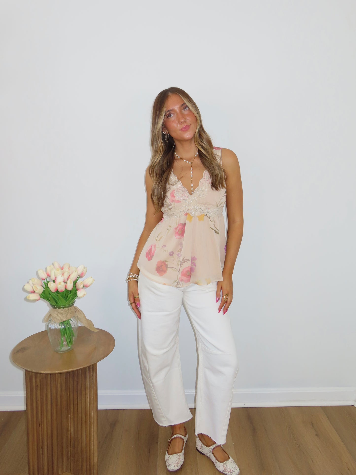 Blossom Lace Tank